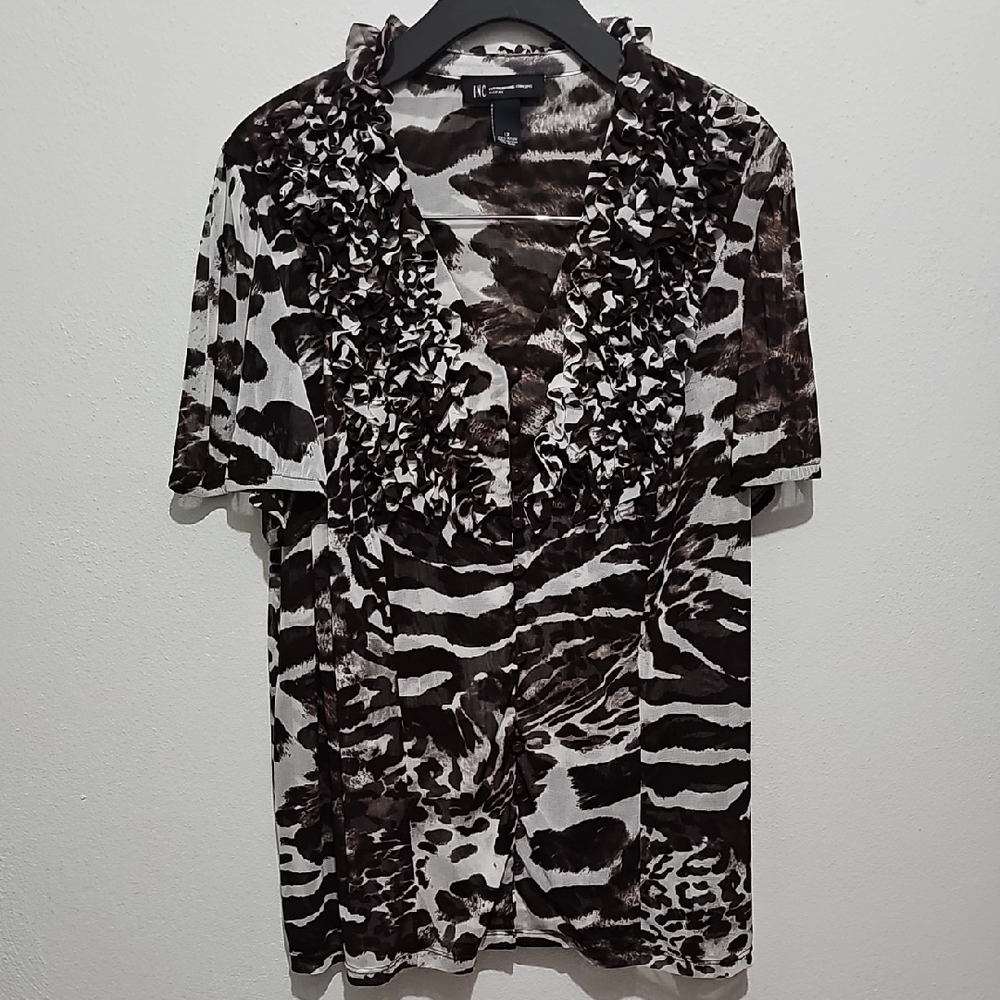 INC International Concepts Animal Print Top